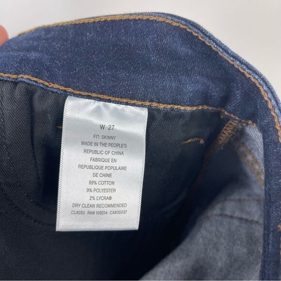 Joe's Jeans Dark Wash Skinny Jeans Cuffed Hems Women's Size 27 - Picture 3 of 8
